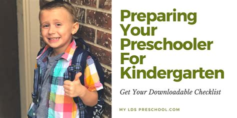 My Lds Preschool Preparing Your Preschooler For Kindergarten