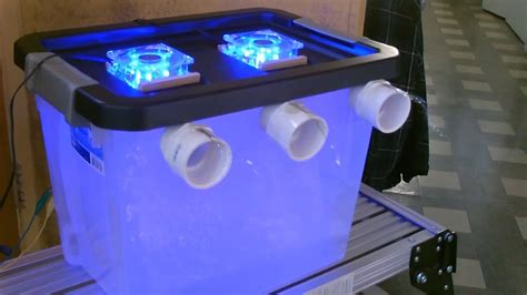 Desertsun02 addresses that in this video, so be sure to check it out. DIY Air Conditioner! - Cool "blue-lit" AC Air Cooler! - (holds 40lbs of ice) - can be solar ...