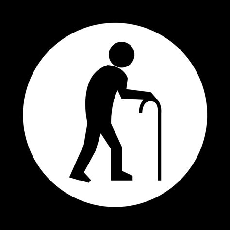 Elder People Icon Vector Art At Vecteezy