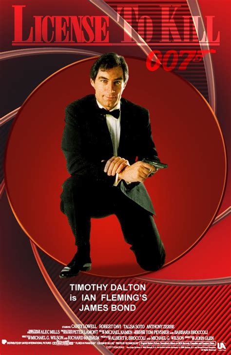 Prints James Bond License To Kill Timothy Dalton Autographed A4 Print