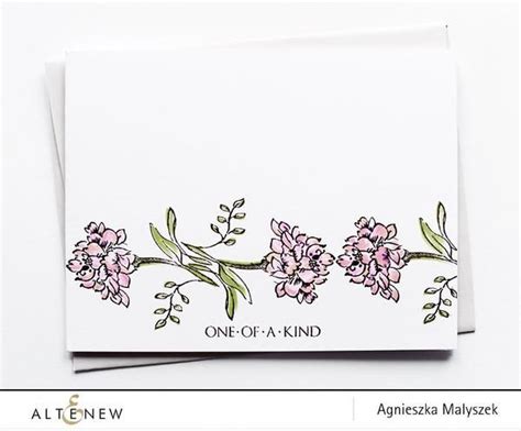 One Of A Kind Stamp Set Simple Cards Flower Stamp Simple Cards Handmade