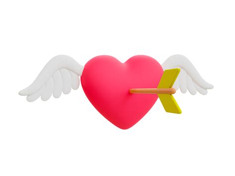 Free 3d Minimal Symbol Of Love Happy Valentines Day Valentine