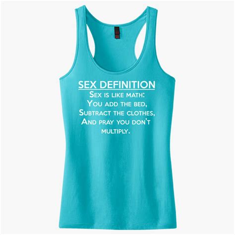Best Sex Definition T Shirt Women S Racerback Tank Top Customon
