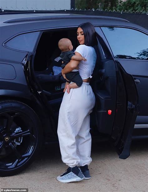 The reality star confessed she was 'obsessed' with the look. Kim Kardashian is every inch the adoring mother as she ...