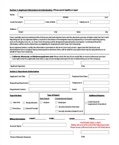 The combined employment authorization and advance parole card allows an applicant for adjustment of status to travel abroad and a. FREE 13+ Check Authorization Forms in PDF | MS Word