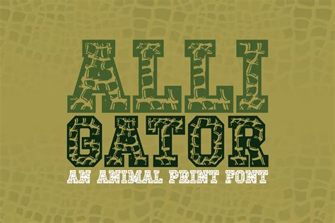 Alligator Font By Wadlen Creative Fabrica