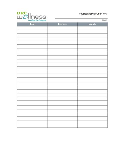 Best Free Printable Workout Charts Exercises Workout Chart Vrogue