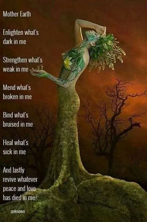 Mother Earth Prayer Mother Earth Wiccan Quotes Hedge Witch