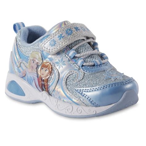 Disney Toddler Girls Frozen Light Up Sneakers Blue
