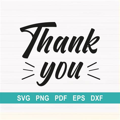 Thank You Svg File Instant Download Etsy