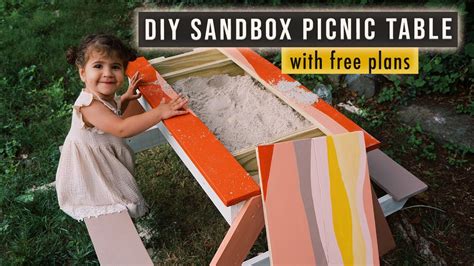How To Make A Picnic Sandbox Table For Kids Free Plans If Only