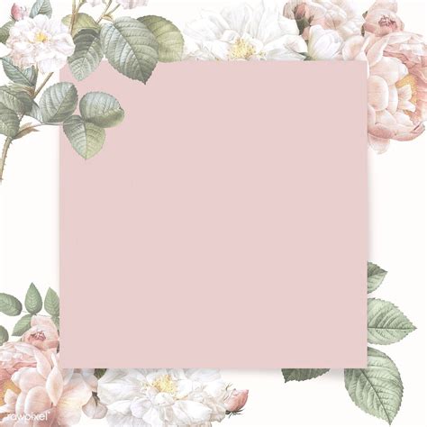 Elegant Floral Frame Design Illustration Premium Image By Rawpixel