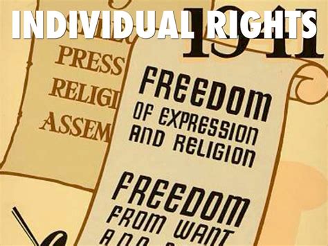 Individual Rights Are Guaranteed To All Citizens These Rights Can Be
