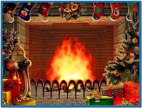 Christmas Living 3d Fireplace Screensaver Download Screensaversbiz