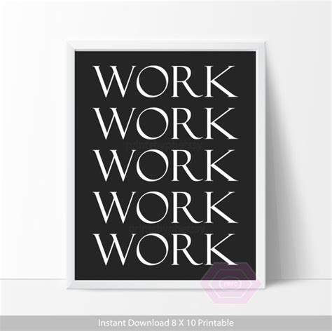 Items Similar To Cute Office Decor Work Quote Printable