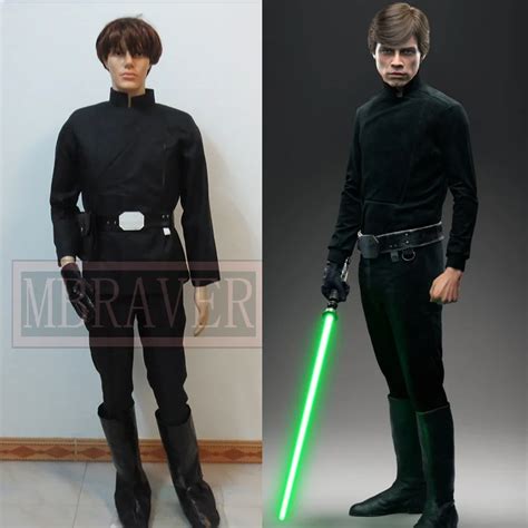 Star Wars Return Of The Jedi Luke Skywalker Black Uniform Outfit