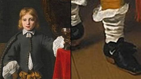 Is The Boy In This 400 Year Old Painting Wearing A Pair Of Nike