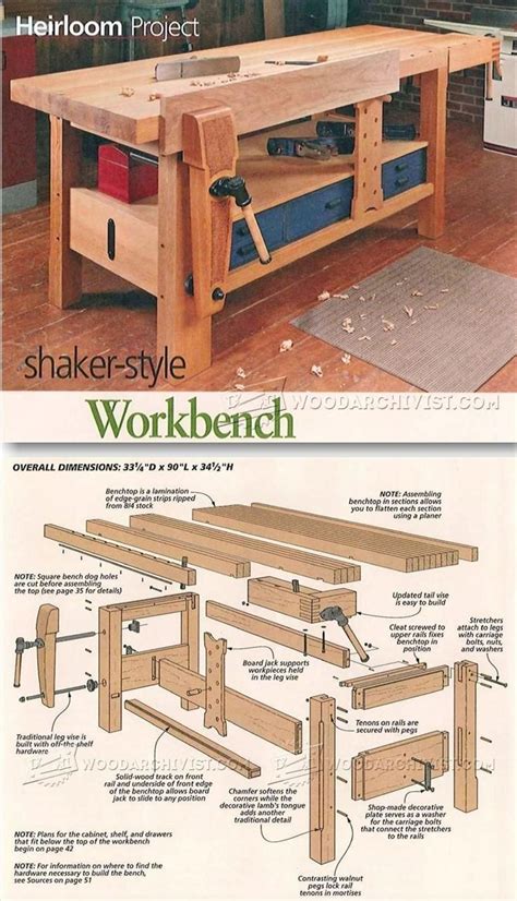 Shaker Workbench Plans Workshop Solutions Projects Tips And Tricks