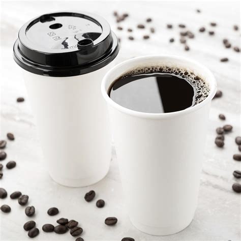 Coffee Cups 20 Oz Coffee Cup Single Wall White Paper Disposable