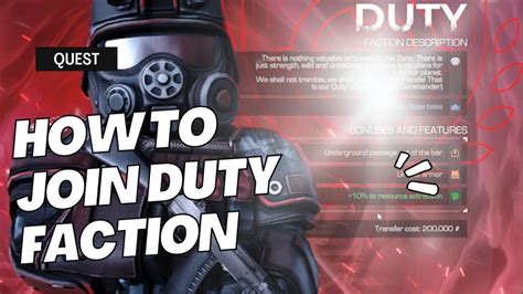 Stalcraft How To Join Duty Faction YouTube