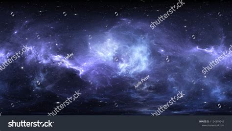 Space Nebula With Stars Virtual Reality Environment 360 Hdri Map