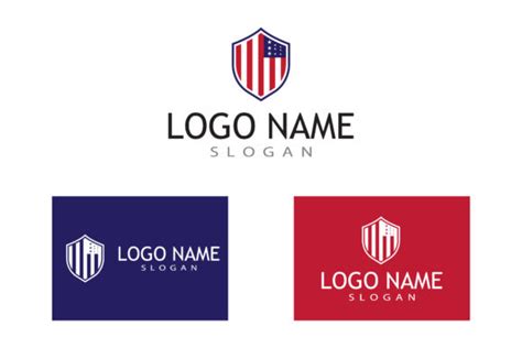 Flag American Vector Logo Graphic By Redgraphic · Creative Fabrica