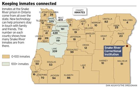 Map Of Oregon Prisons