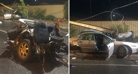 Shocking Photos Show Car Obliterated In Horrific Crash