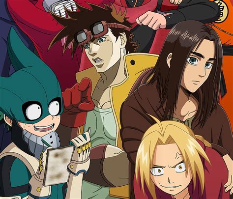 Anime Crossover Jojos Bizarre Adventure My Hero Academia Izuku
