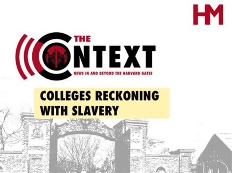 The Context Universities Pushed To Reckon With Slavery Icmglt