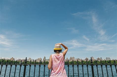 Woman In Jacqueline Kennedy Onassis Reservoir New York By Stocksy