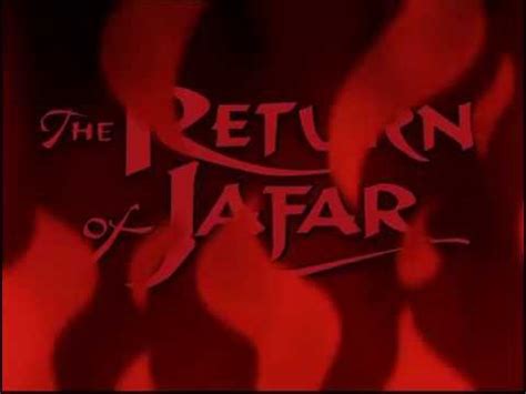 The return of jafar in the 1994 film, he leads a band of thieves who don't like him because he kept the lions share of the plundered wealth while leaving at best a bag of coins for the entire troop, and aladdin steals his treasure, making him very angry. The Return of Jafar - Arabian Nights (English) - YouTube