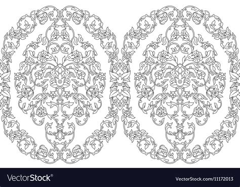 Intricate Seamless Border In Eastern Style Vector Image