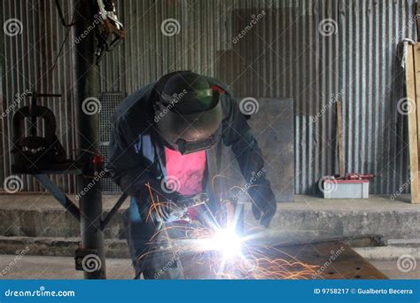 Man Welding Royalty Free Stock Photography Image 9758217