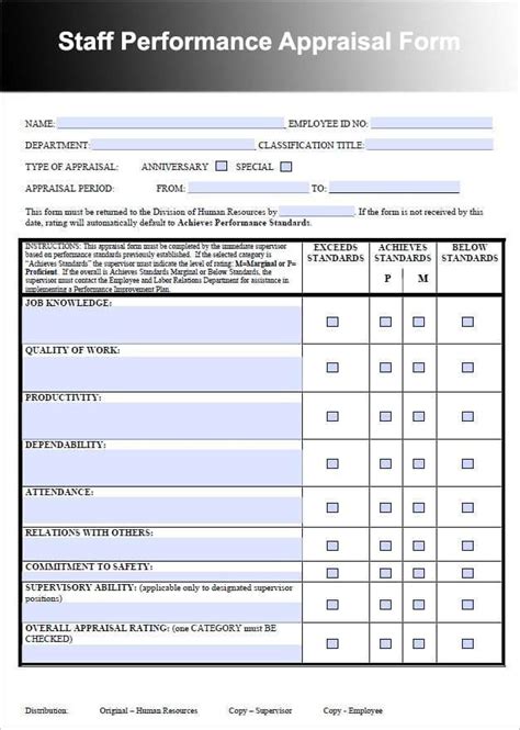 She didn't know the young man personally, only met him a couple of. Performance Appraisal Form Templates - Word Excel ...