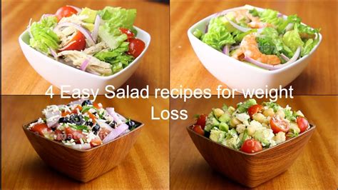 4 Easy Salad Recipes For Weight Loss Healthy Salad