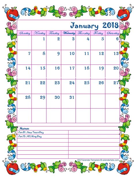 7 Best Kindergarten Monthly Calendar Printable Printableecom Polka