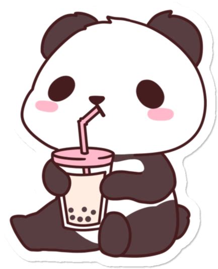 Panda Army Sip Sticker Illustration Clipart Full Size Clipart