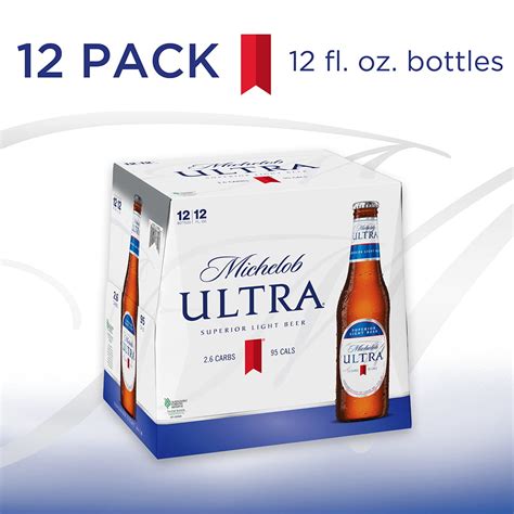 Michelob Ultra Light Beer 12 Pack Beer 12 Fl Oz Bottles 42 Abv