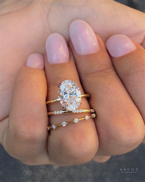 Whisper Thin Oval Cut Engagement Ring Ascot Diamonds
