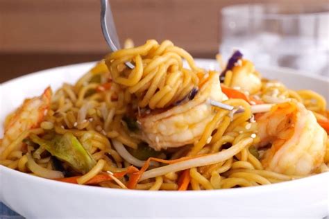 Shrimp Chow Mein Recipe Video Dinner Then Dessert