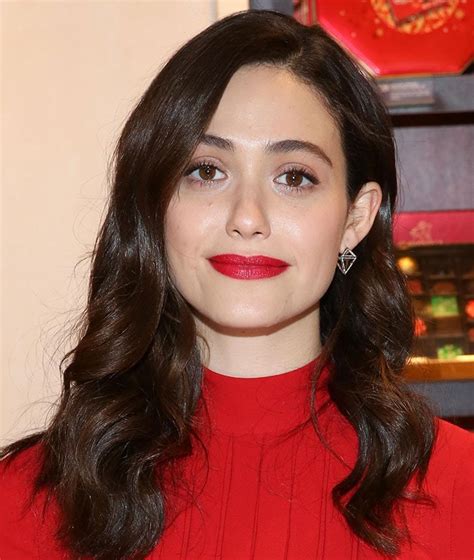 Emmy Rossum In Red Christian Louboutin Gwalior Pumps
