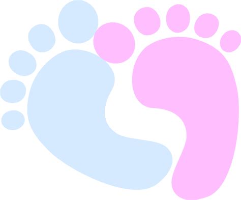 Blue Baby Feet Clip Art Wikiclipart
