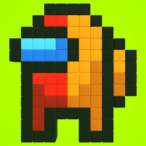Imposter Pixel Art Among Us Facile Pixel Art Grid Gallery