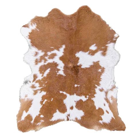 Cream Caramel Hairy Cowhide Skin Rug By Rodeo