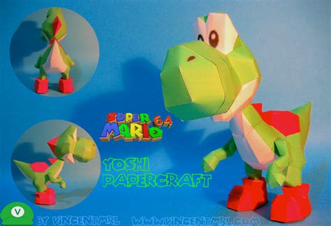 Papercraft Super Mario 64 Yoshi Papercraftsparati Todos Los