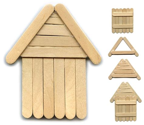 Another Popsicle Stick House Art Projects For Kids