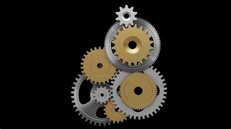 Free Animated Gear Mechanism V6 Free 3d Model Animated Cgtrader