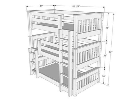 Dimensions Of Triple Bunk Bed B63 Pallet Bunk Beds Diy Bunk Bed Diy