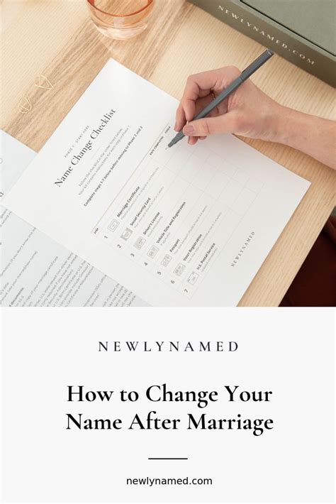 A Person Writing On A Paper With The Words How To Change Your Name